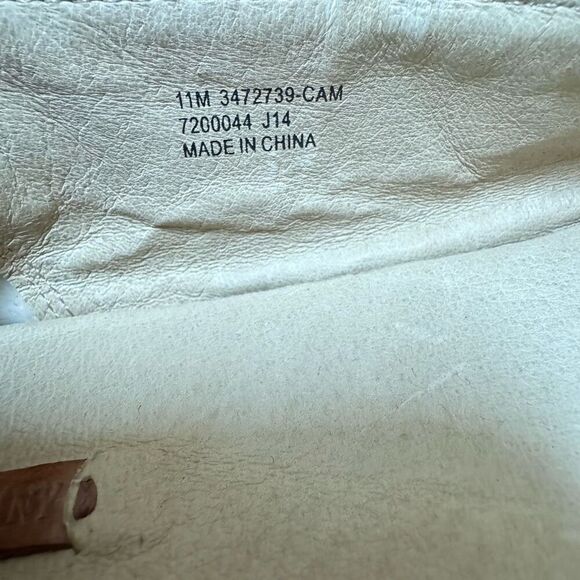 FRYE Tegan Nubuck Slip-On Shoes Tan Flats Loafers size 11 - Picture 6 of 6